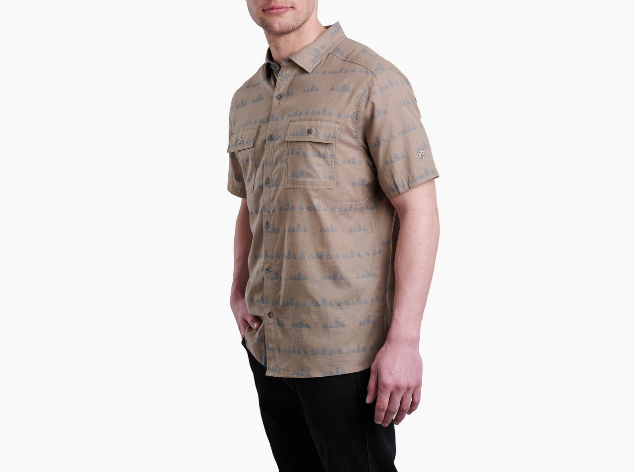 Thrive Short Sleeve Shirt- Forest Khaki