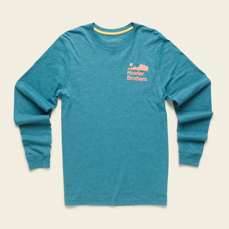 Howler Arroyo  Long Sleeve T-Shirt - Petrol Heather