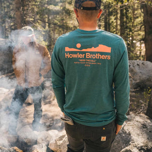Howler Arroyo  Long Sleeve T-Shirt - Petrol Heather