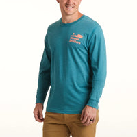 Howler Arroyo  Long Sleeve T-Shirt - Petrol Heather