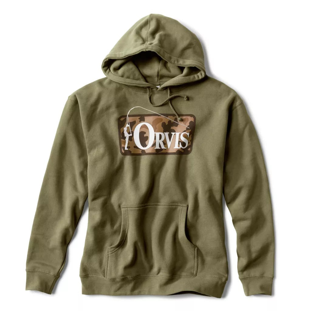 Bent Rod Badge Hoodie- Olive