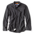 Tech Chambray Long Sleeve Work Shirt- Black