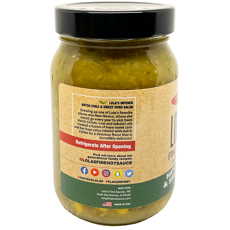 Lola’s Fine Salsa- Hatch Chile & Sweet Corn