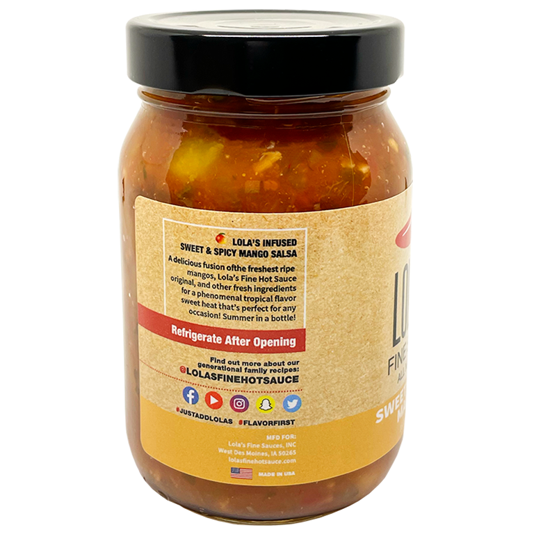 Lola’s Fine Salsa- Sweet & Spicy Mango