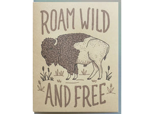 Buffalo Roam Greeting Card