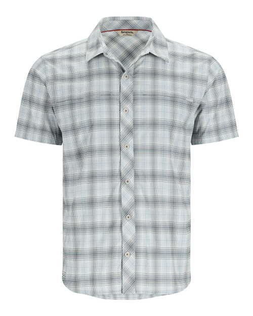 Stone Cold Short Sleeve Shirt- Steel Blue/Storm Ombre Plaid