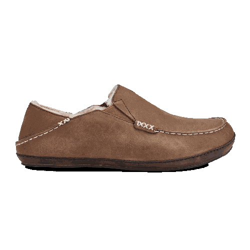 Moloa Slipper- Toffee/Dark Wood