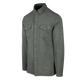 Relaxed Pearl Snap Long Sleeve Shirt- Agave