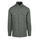 Relaxed Pearl Snap Long Sleeve Shirt- Agave