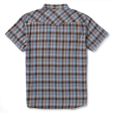 Amarillo Short Sleeve Shirt- Brown Plaid