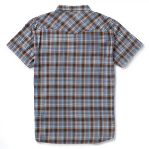 Amarillo Short Sleeve Shirt- Brown Plaid