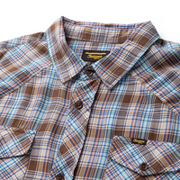 Amarillo Short Sleeve Shirt- Brown Plaid