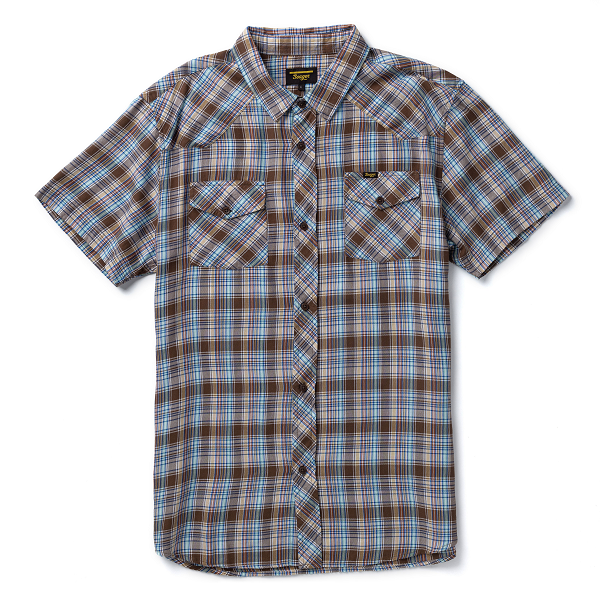 Amarillo Short Sleeve Shirt- Brown Plaid