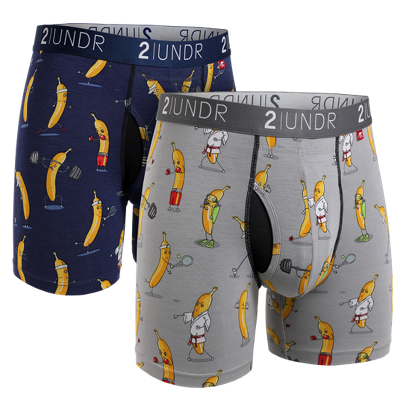 Swing Shift 2PK- Bananathlete Navy/Grey