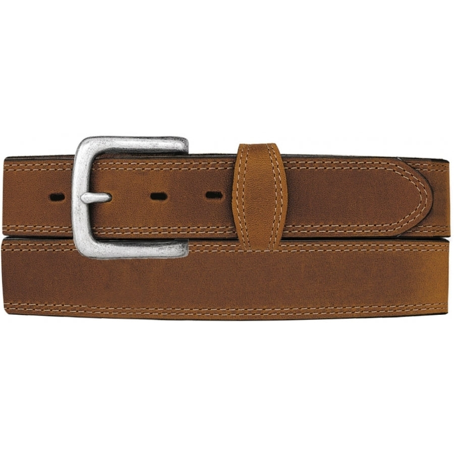 Basic Double Stitch Belt- Brown