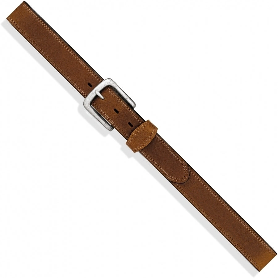 Basic Double Stitch Belt- Brown