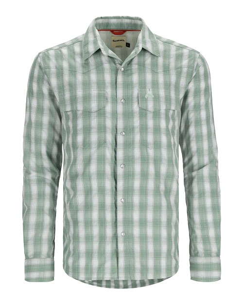 Big Sky Long Sleeve Shirt - Field/Bright Blue Plaid