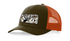 LSDG Trucker Hat- Dark Loden/Jaffa Orange