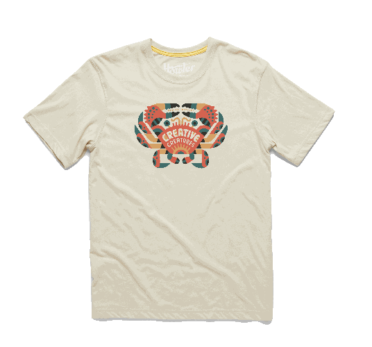 Creative Crab T-Shirt- Sand