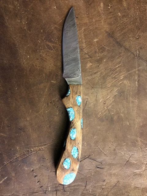 Cholla Turquoise Damascus Hunter