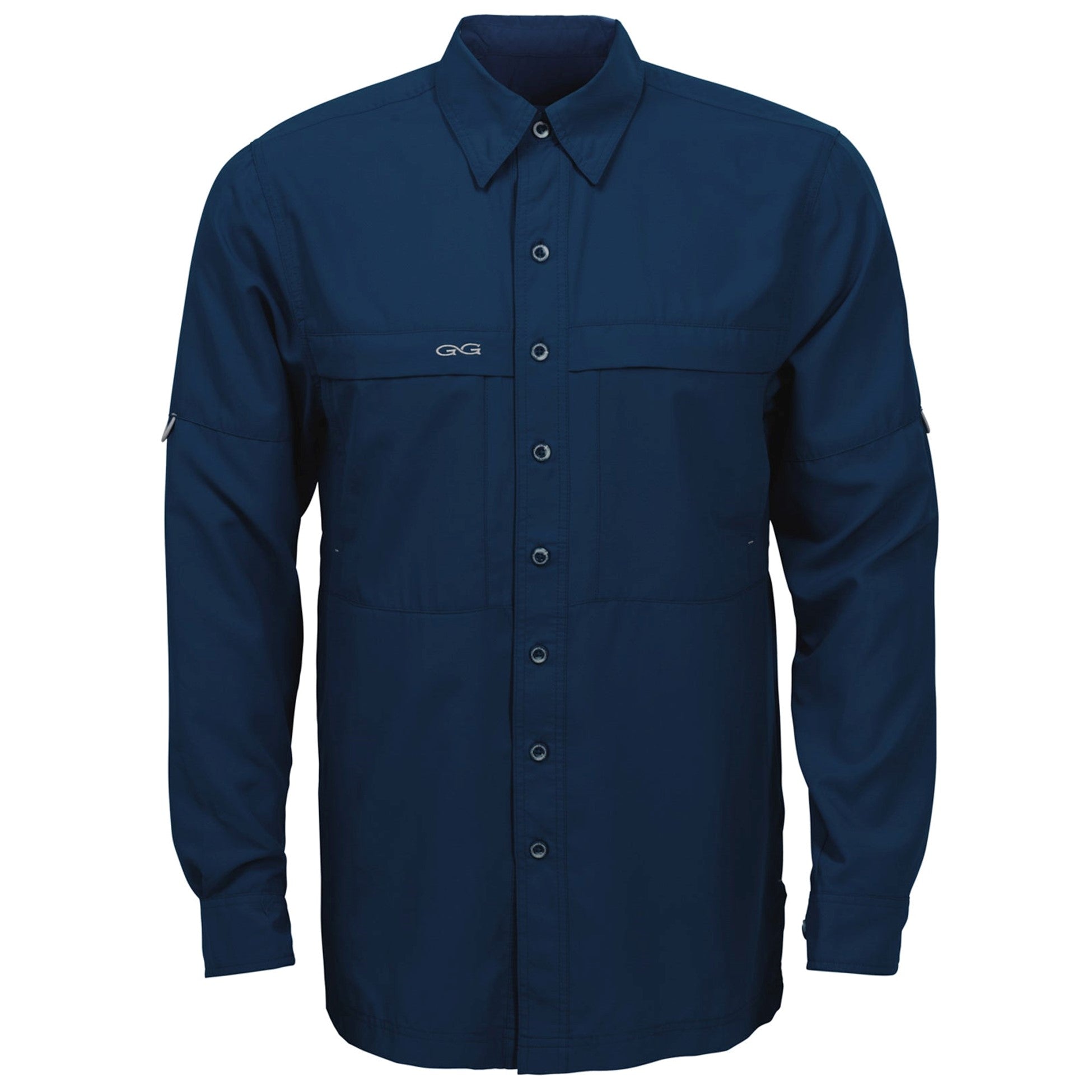 Relaxed MicroFiber Long Sleeve Shirt- Deep Water