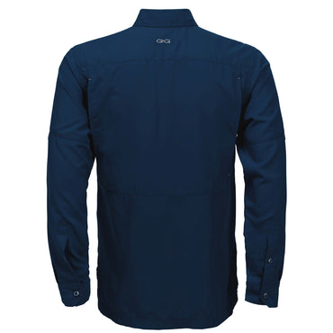 Relaxed MicroFiber Long Sleeve Shirt- Deep Water