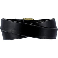 English Bevel Latigo Belt- Black