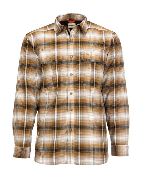 Coldweather Long Sleeve Shirt Jacket- Bronze/Black Plaid