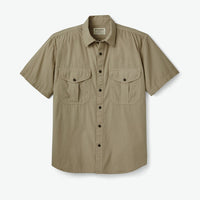 Feather Cloth Short Sleeve- Gray/Khaki