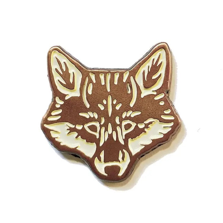 Red Fox Enamel Pin