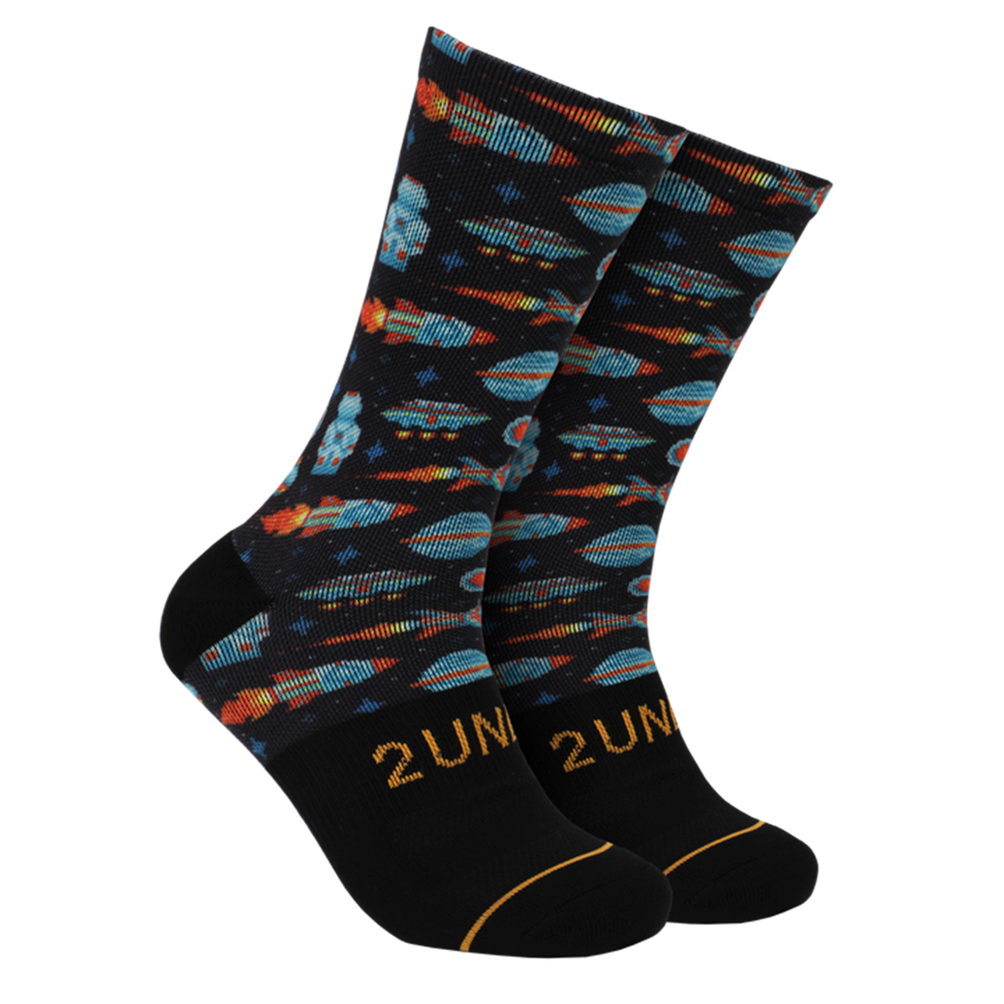 Printed Crew Sock- Galactica