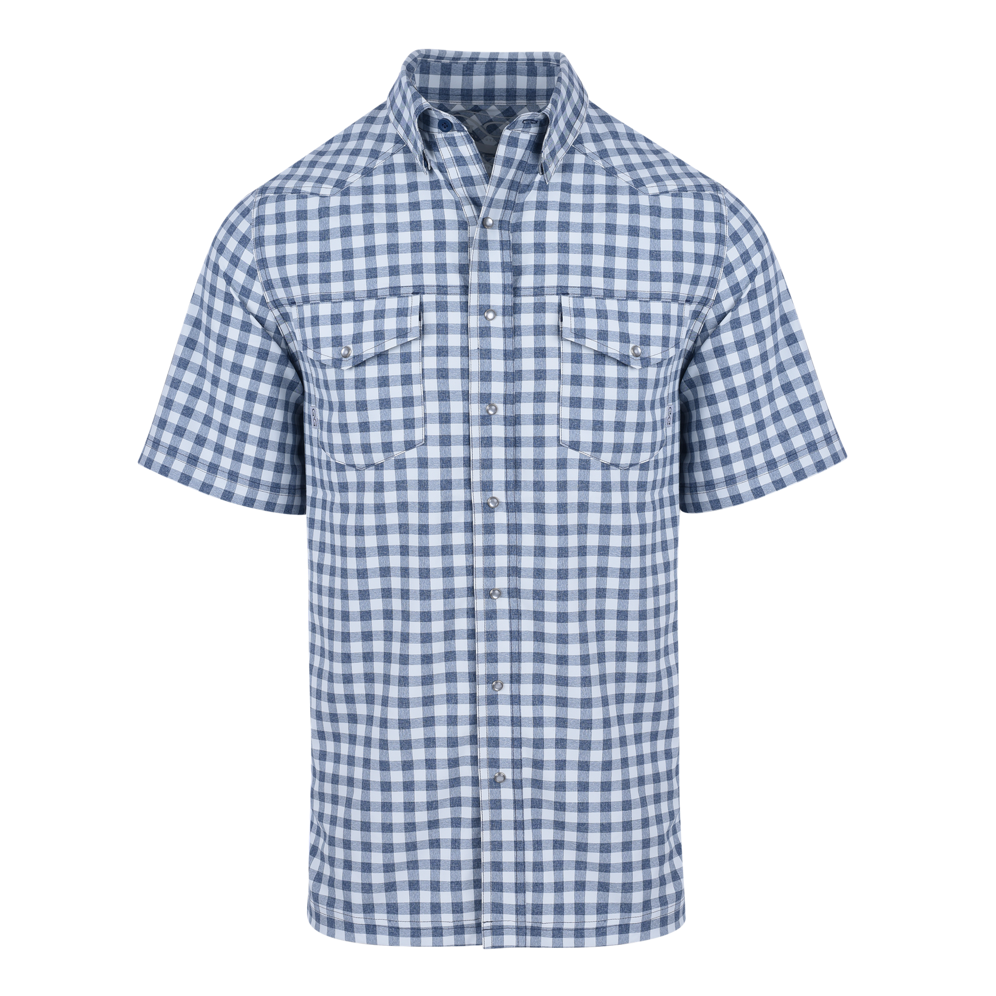 Relaxed Pearl Snap Shirt- Glacier