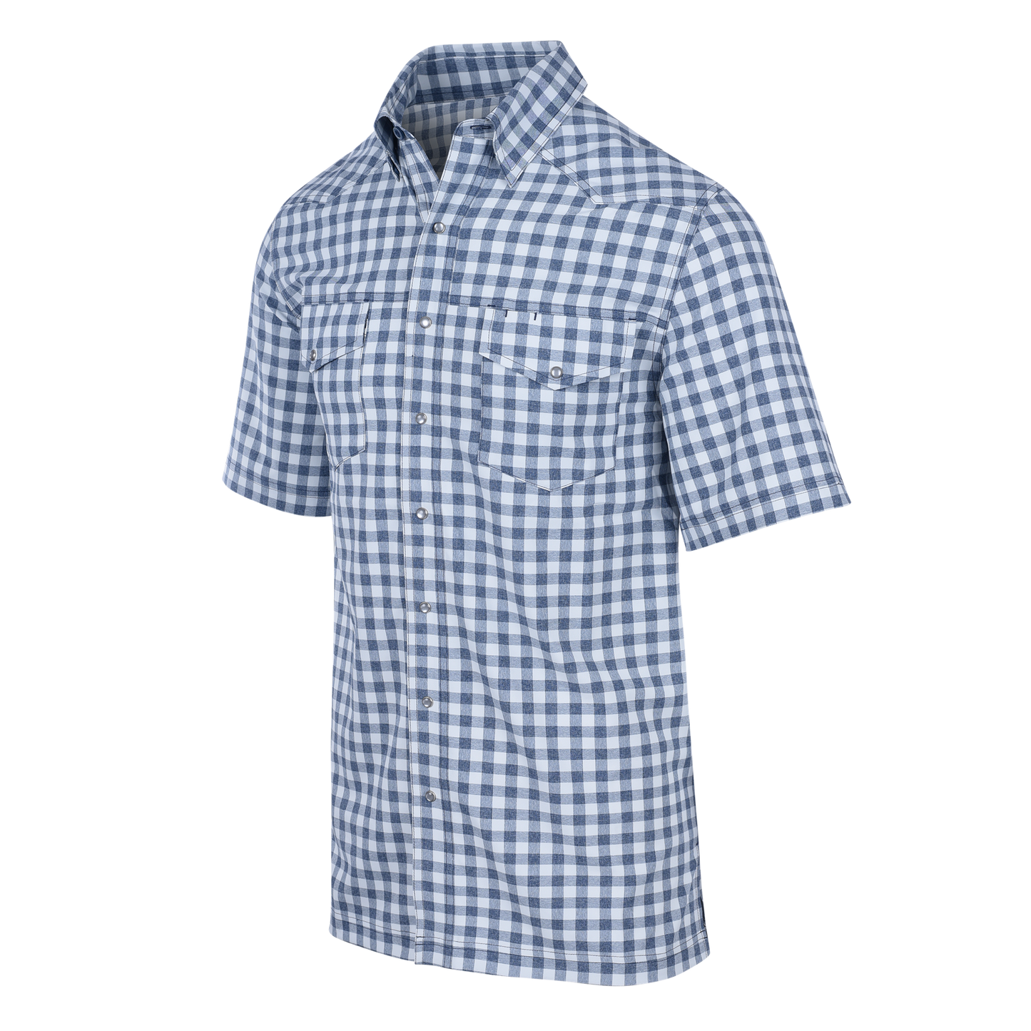 Relaxed Pearl Snap Shirt- Glacier