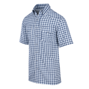 Relaxed Pearl Snap Shirt- Glacier