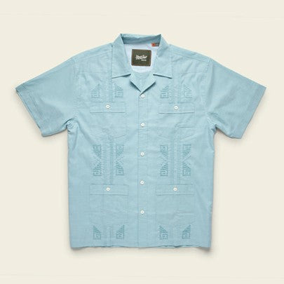 Guayabera Shirt- Hemisphere Blue