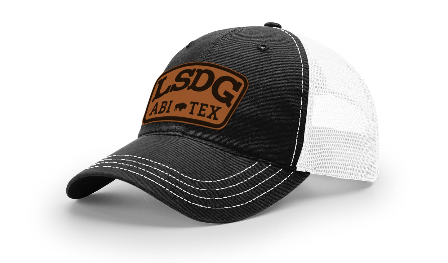 LSDG Unstructured Trucker Hat- Black/White