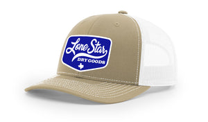 LSDG Trucker Hat- Khaki/White