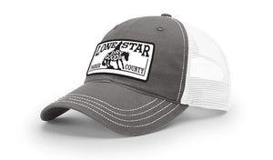 LSDG Unstructured Trucker Hat- Charcoal/White