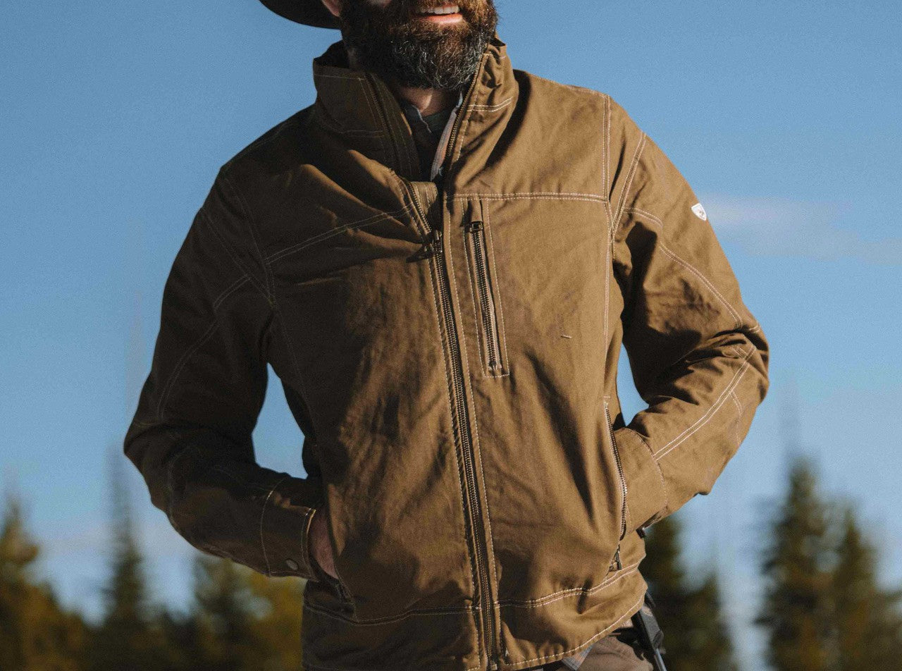 Burr Jacket- Khaki – Lone Star Dry Goods