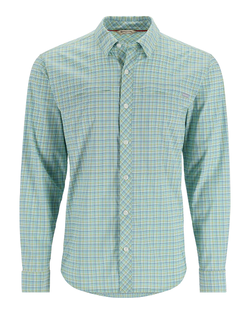 Stone Cold Long Sleeve Shirt- Lichen/Sea Breeze Retro Plaid