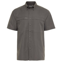 Relaxed MicroFiber Short Sleeve Shirt- GunMetal