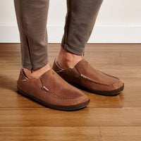 Moloa Slipper- Toffee/Dark Wood