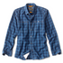 Tech Chambray Plaid Long Sleeve Work Shirt- Blue Moon