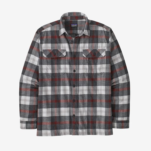 Fjord Flannel Shirt: Forage- Ink Black