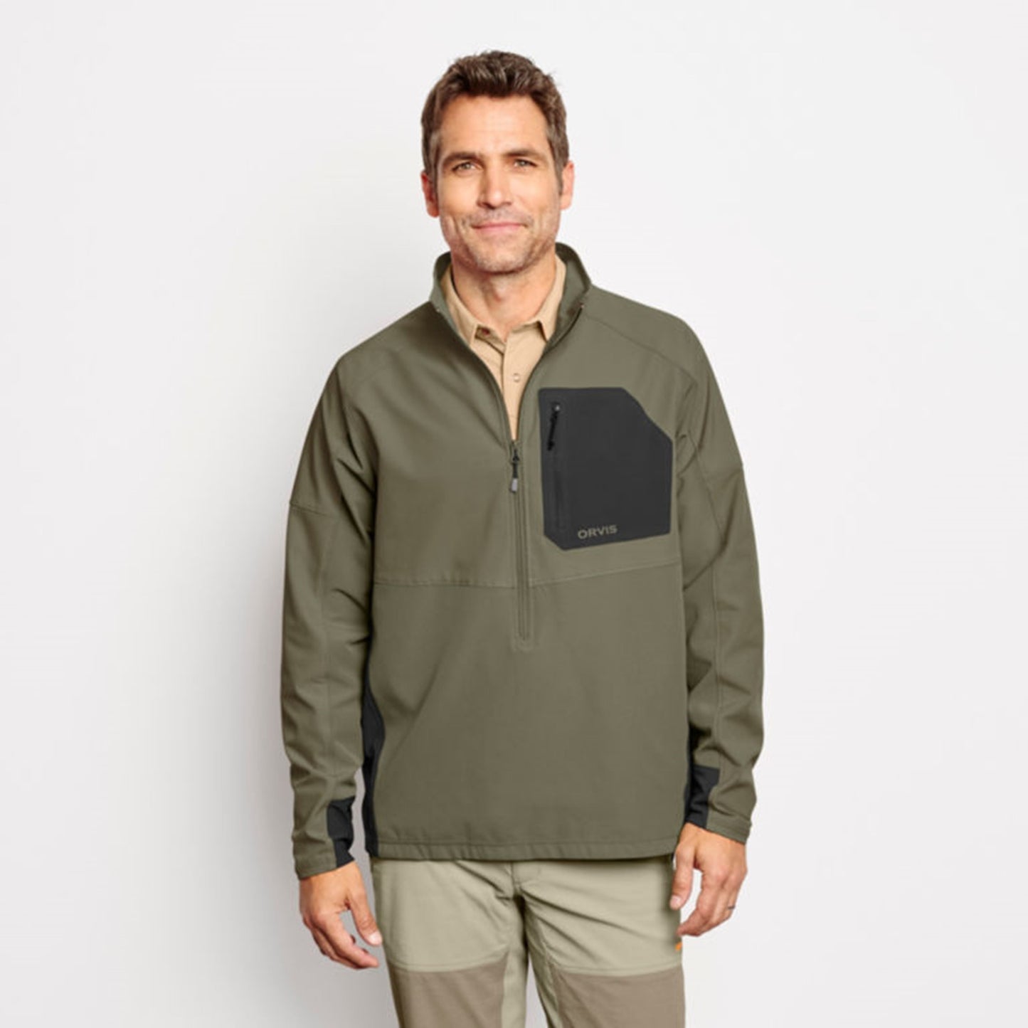 Pro LT Softshell Pullover- Olive