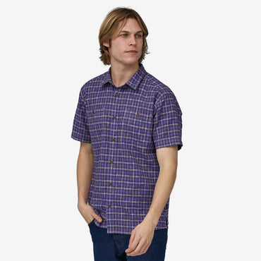 Back Step Short Sleeve Shirt: Renewal- Perennial Purple