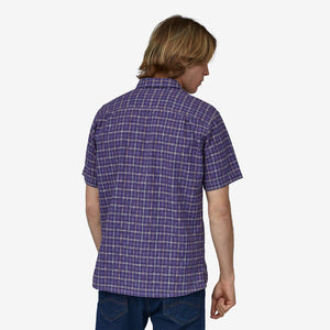 Back Step Short Sleeve Shirt: Renewal- Perennial Purple