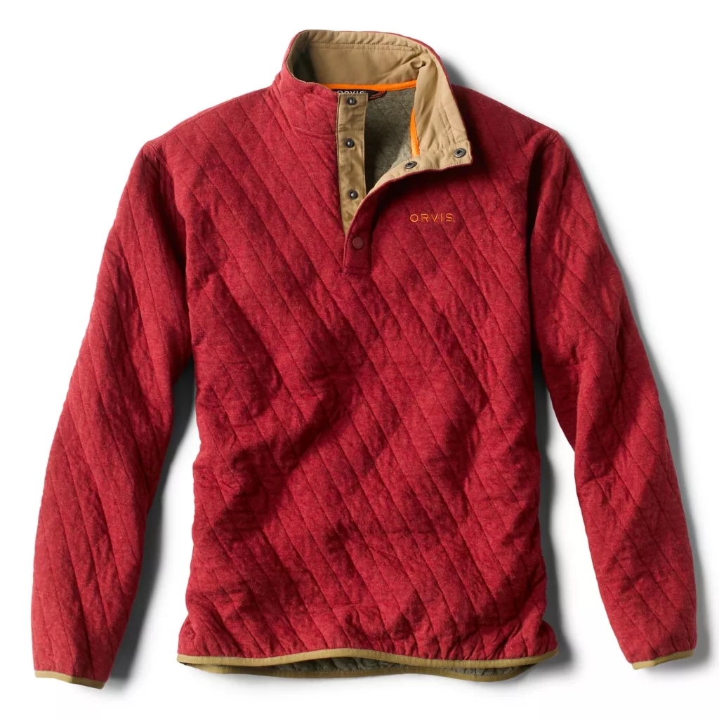 Quilted Snap Sweatshirt Barn Red Lone Star Dry Goods