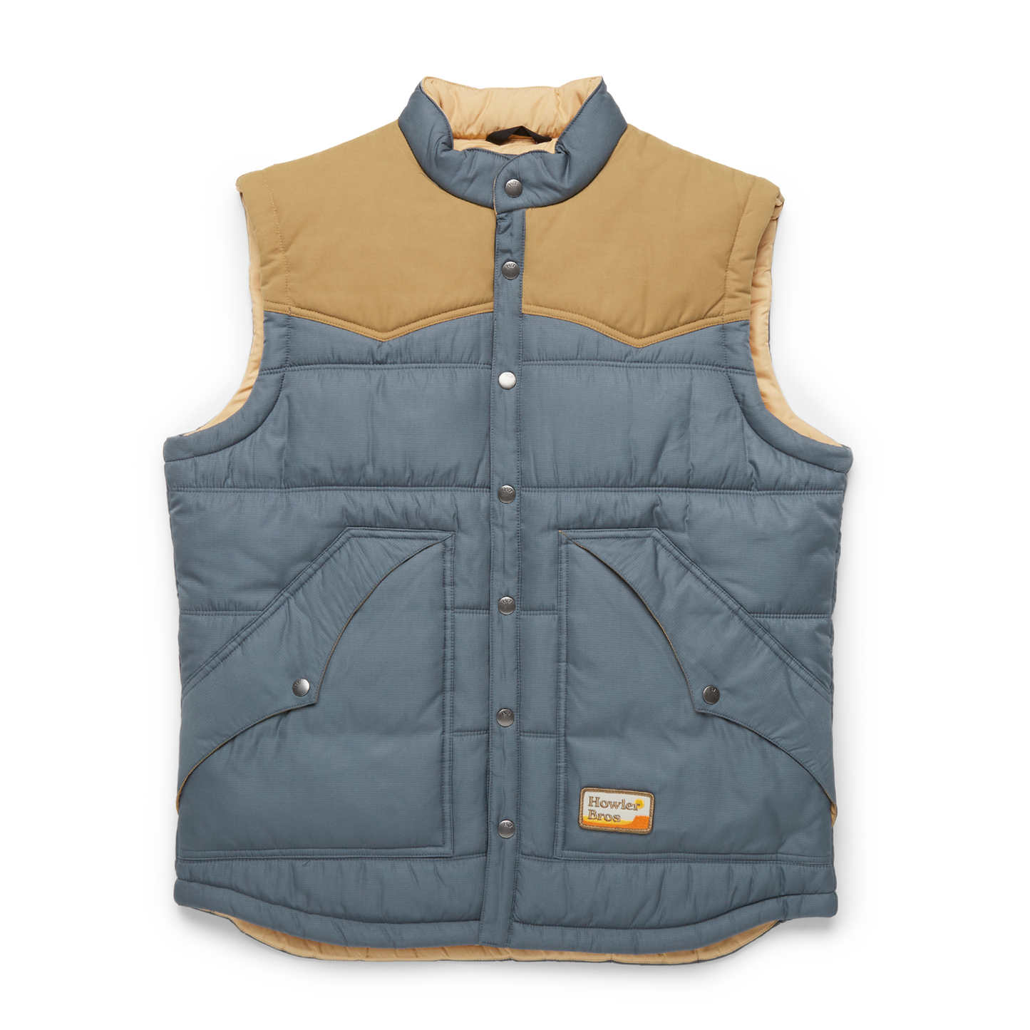 Rounder Vest- Smoked Blue/British Khaki