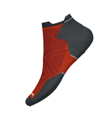 Run Targeted Cushion Ankle Sock- Tandoori Orange